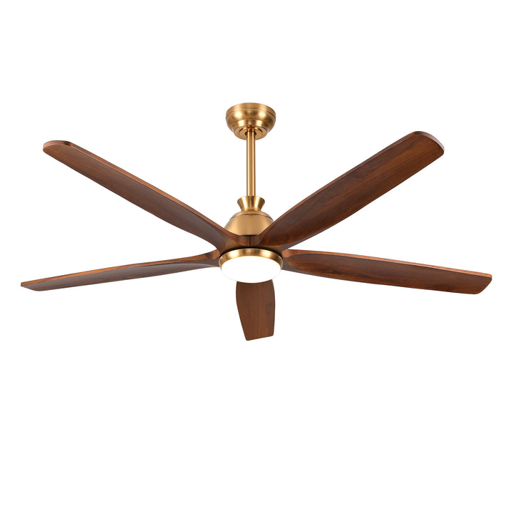 XCWIIE 504 Modern 5-Blade Ceiling Fan with Dimmable LED Light and Remote