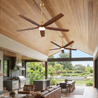 XCWIIE 504 Modern 5-Blade Ceiling Fan with Dimmable LED Light and Remote