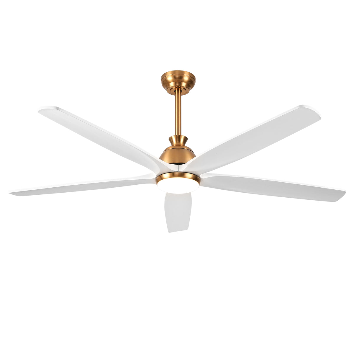 XCWIIE 504 Modern 5-Blade Ceiling Fan with Dimmable LED Light and Remote