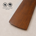 XCWIIE 608 Solid Wood 6-Blade Smart Ceiling Fan with Dimmable LED Light