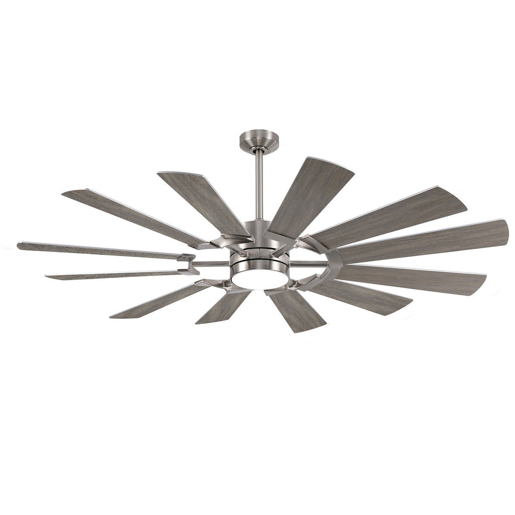 XCWIIE 121 12-Blade High-Airflow Ceiling Fan with Light