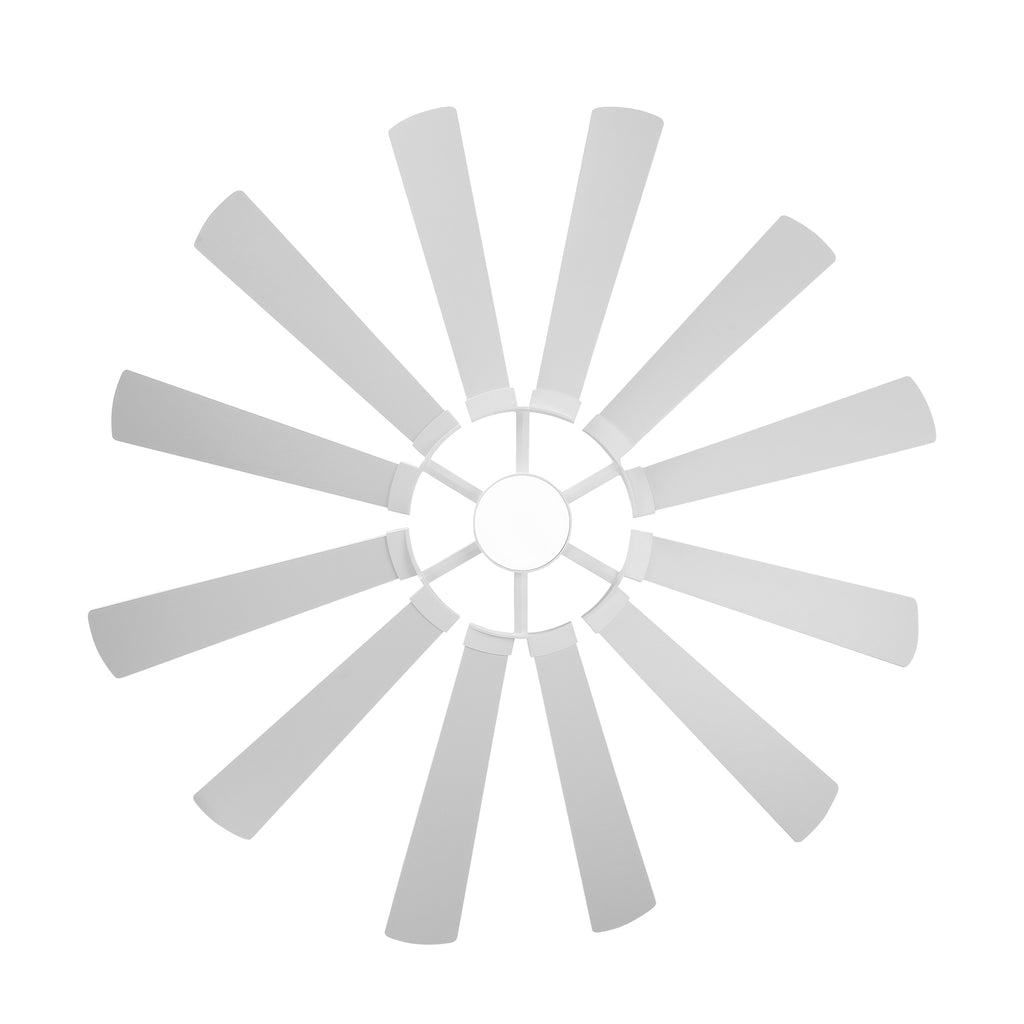 XCWIIE 121 12-Blade High-Airflow Ceiling Fan with Light