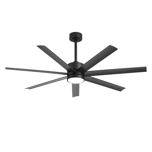 XCWIIE 705 black 56-inch wet-rated outdoor ceiling fan with LED light #black